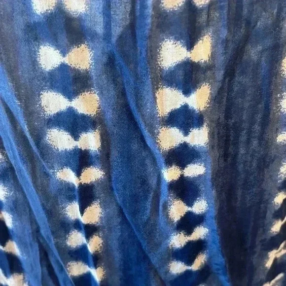 J CREW Womens Sleeveless Mini Dress Blue White Scoop Neck 100% Cotton-Sz S - Picture 3 of 5